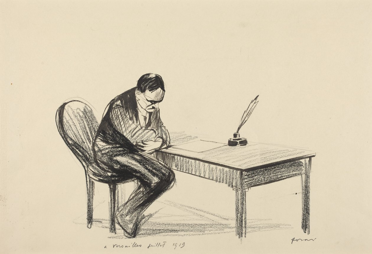 In Versailles, juli 1919 door Jean-Louis Forain