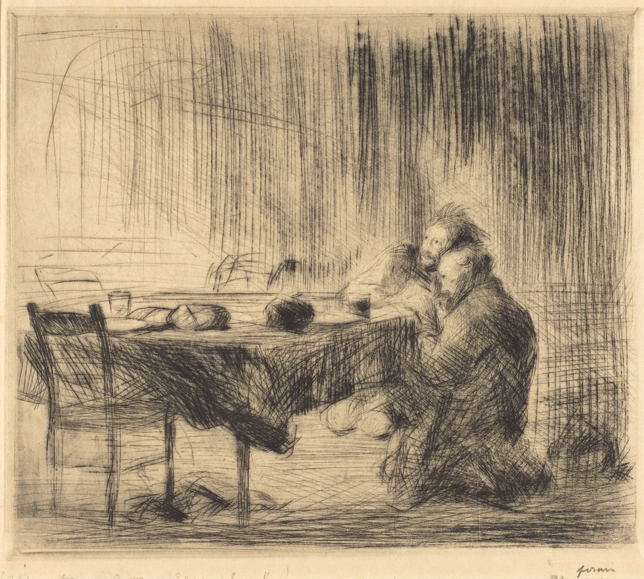 Na de verschijning (2e plaat) (After the Vision) (tweede plaat) door Jean-Louis Forain