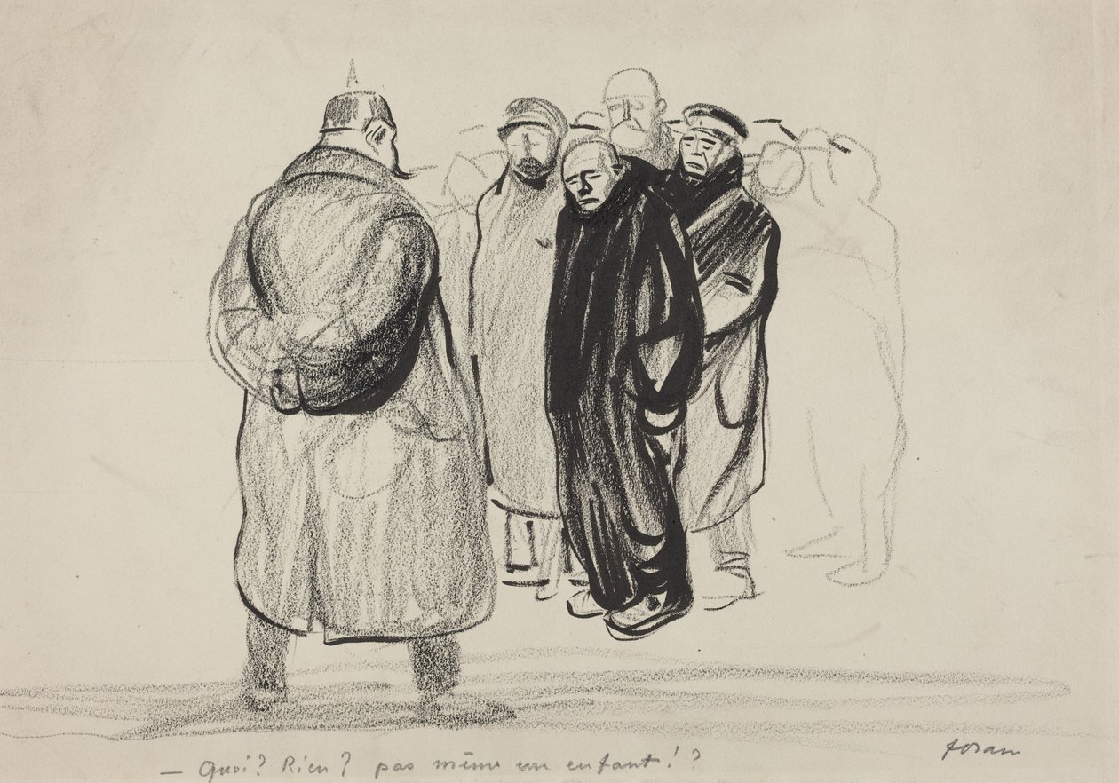 Met lege handen: de bemanning van een Zeppelin door Jean-Louis Forain