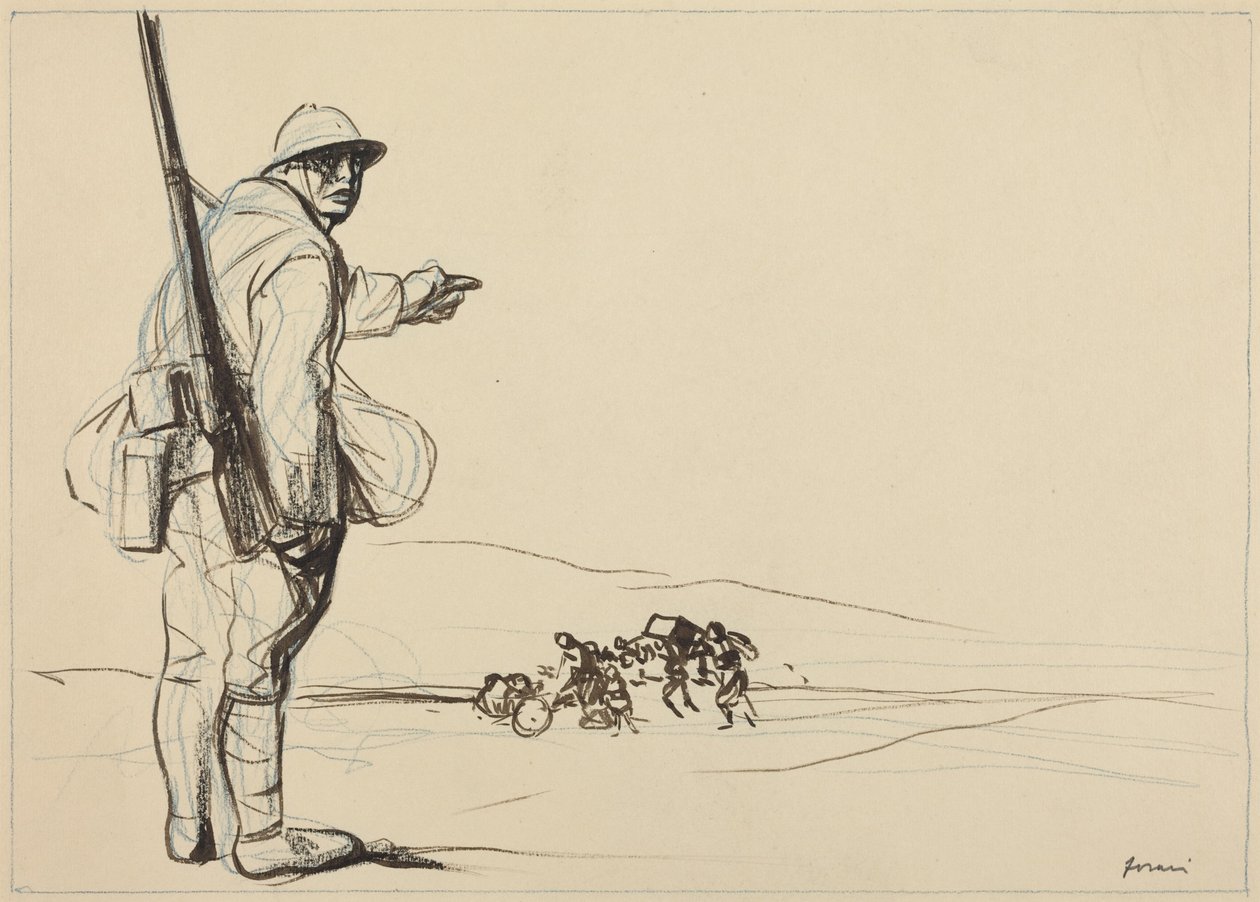 Duitse opmars door Jean-Louis Forain