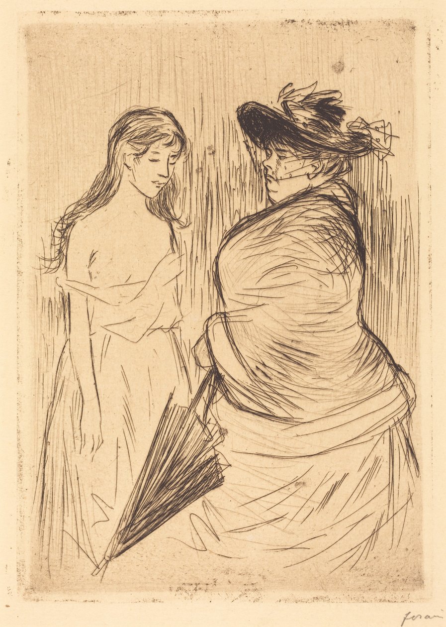 De handel in blanke vrouwen (The White Slave Trade) door Jean-Louis Forain