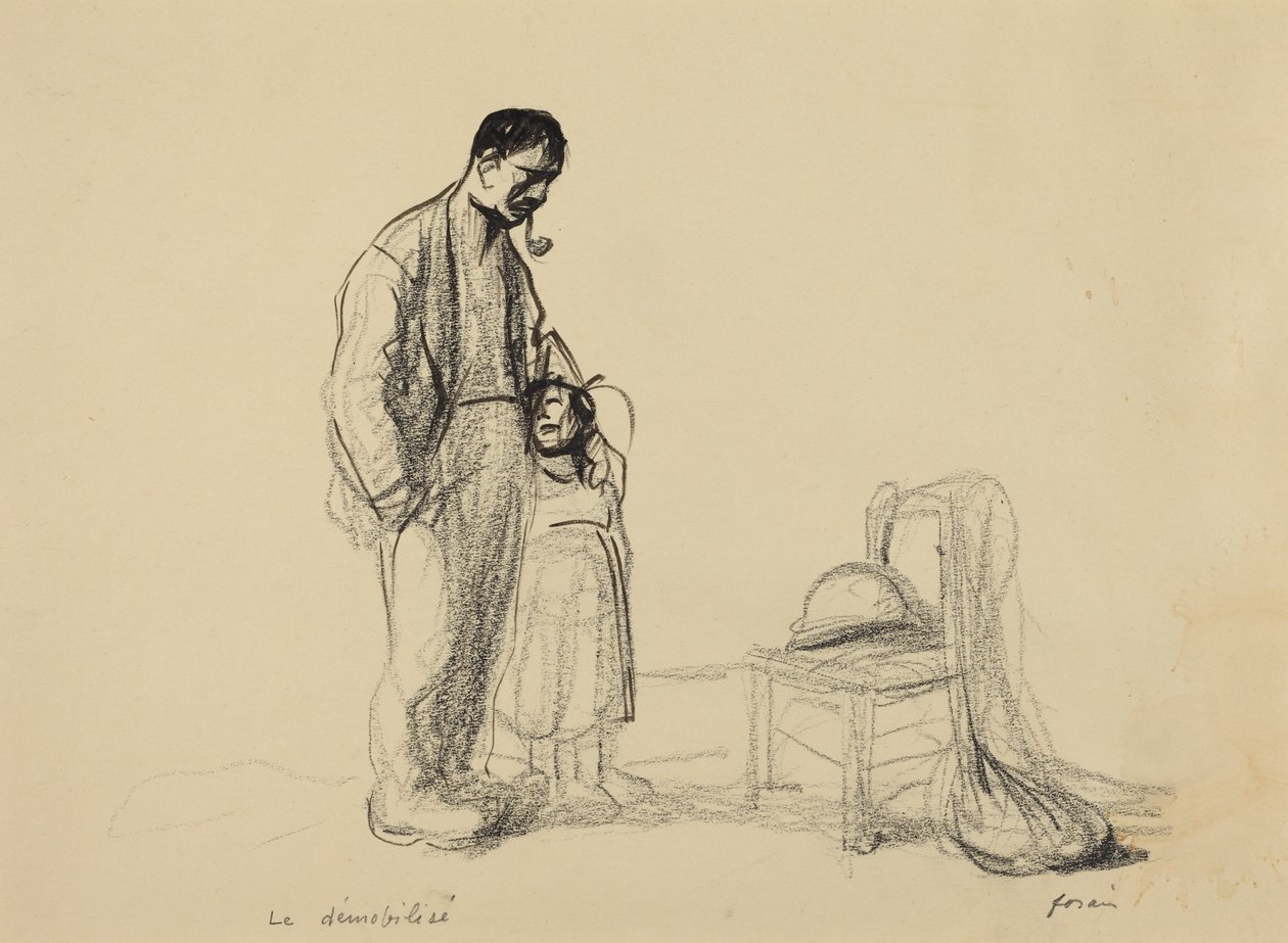 De gedemobiliseerde door Jean-Louis Forain