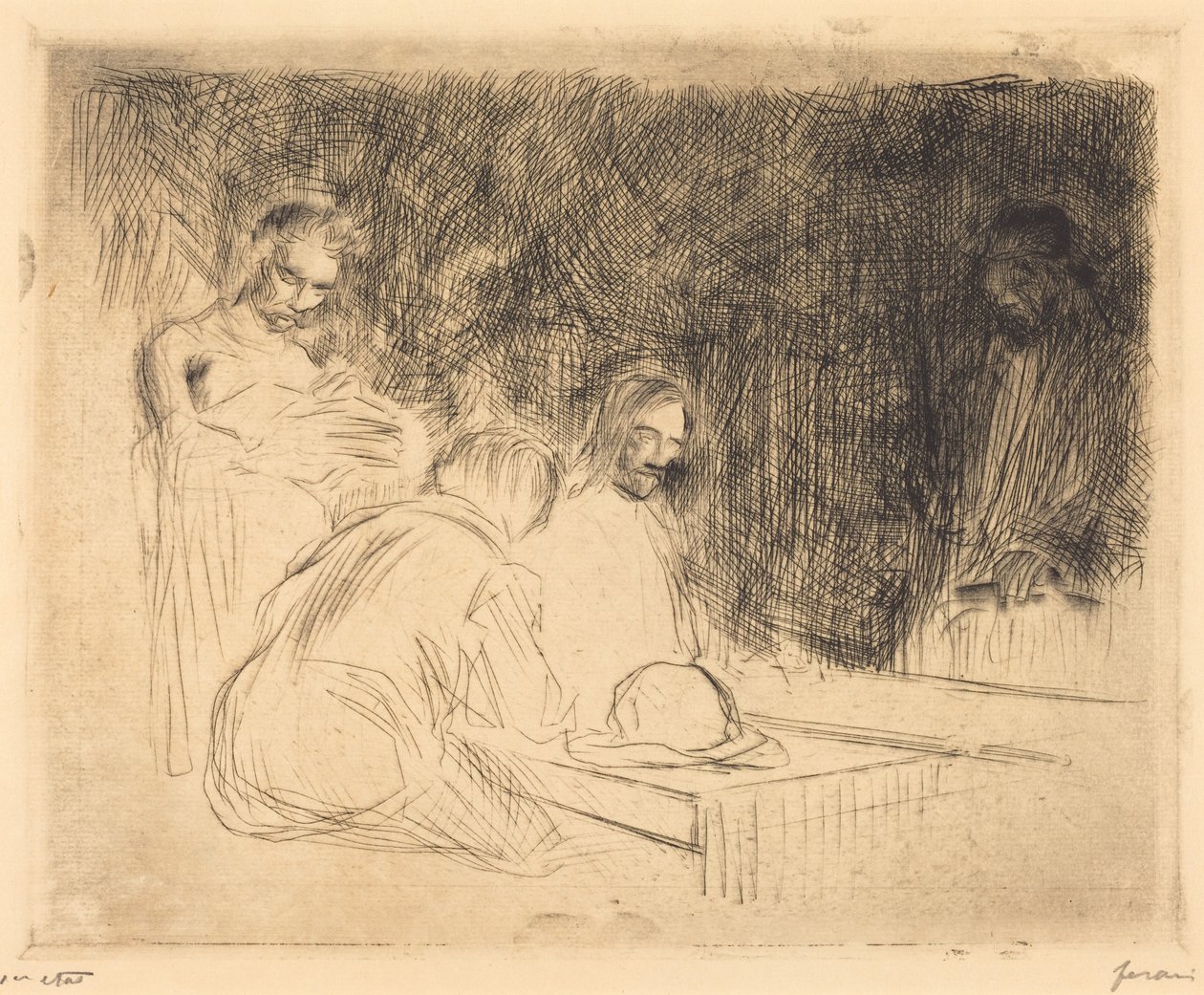 Het avondmaal te Emmaüs (derde plaat) door Jean-Louis Forain