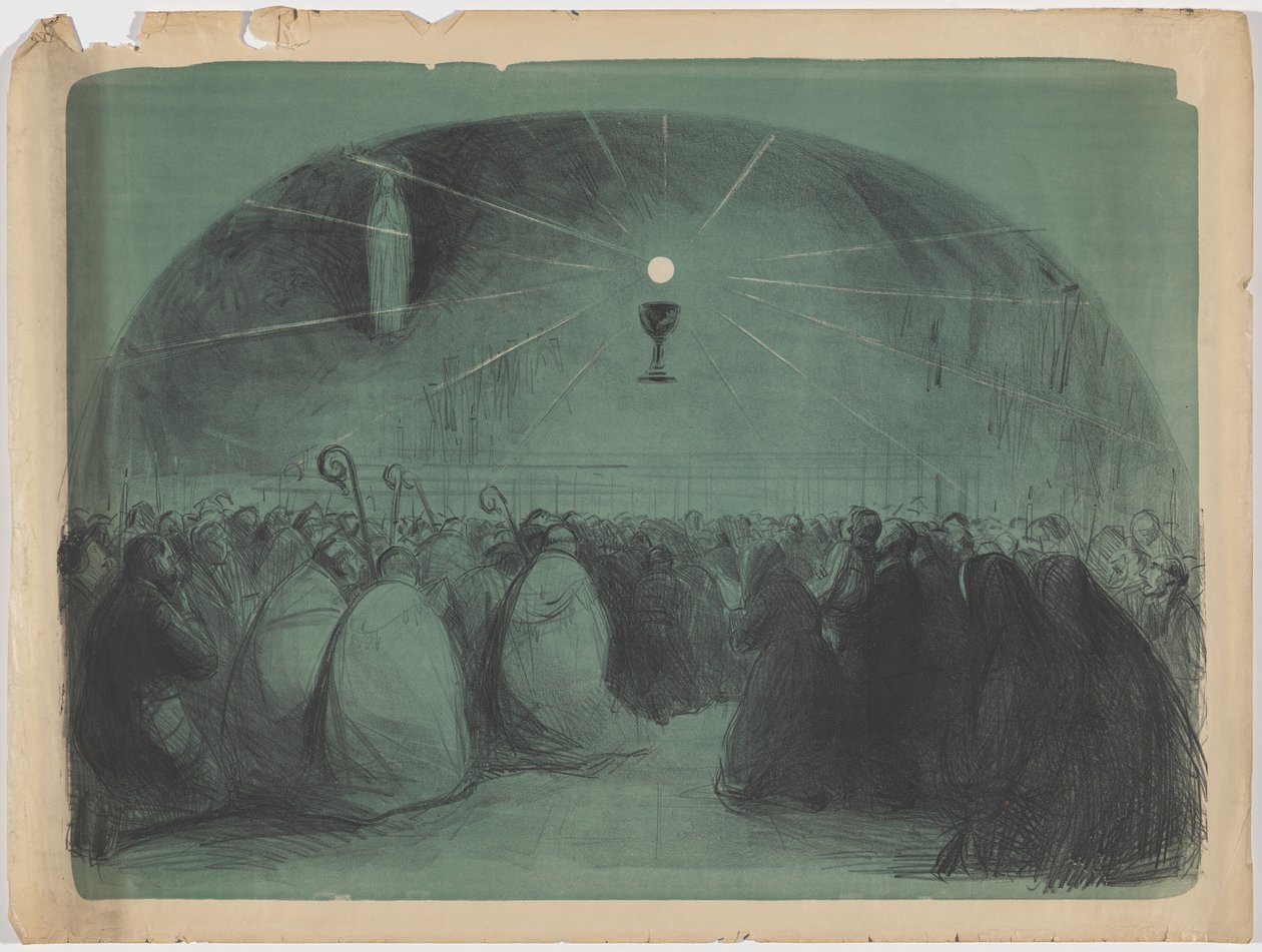 Lourdes, 1914, 25e Internationaal Eucharistisch Congres door Jean-Louis Forain