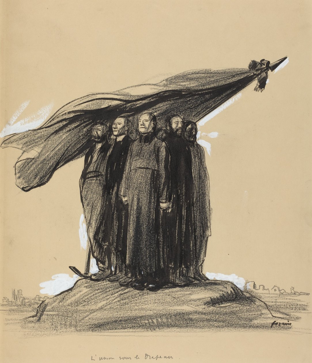 Eenheid onder de vlag door Jean-Louis Forain