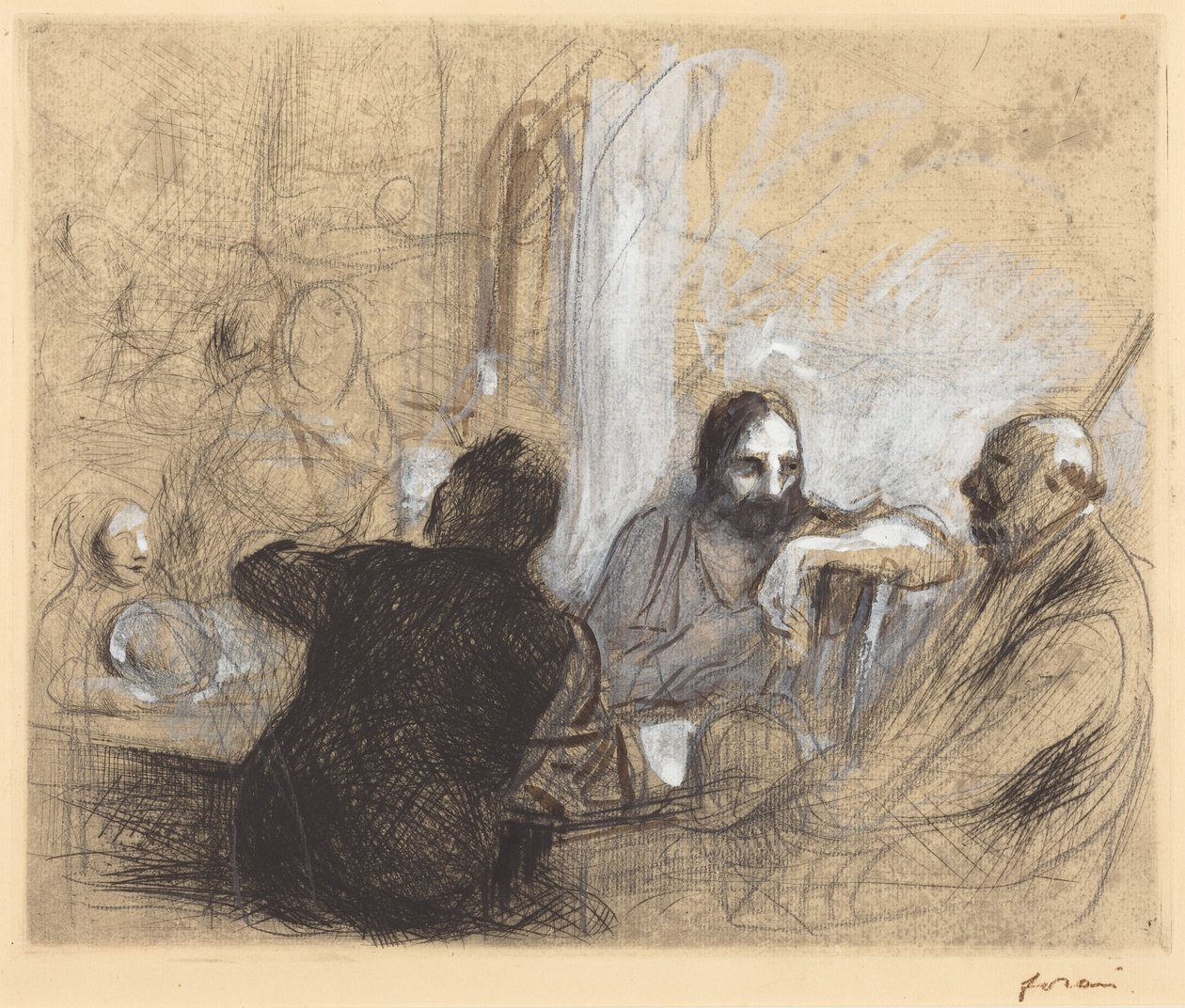 Pelgrims van Emmaüs door Jean-Louis Forain