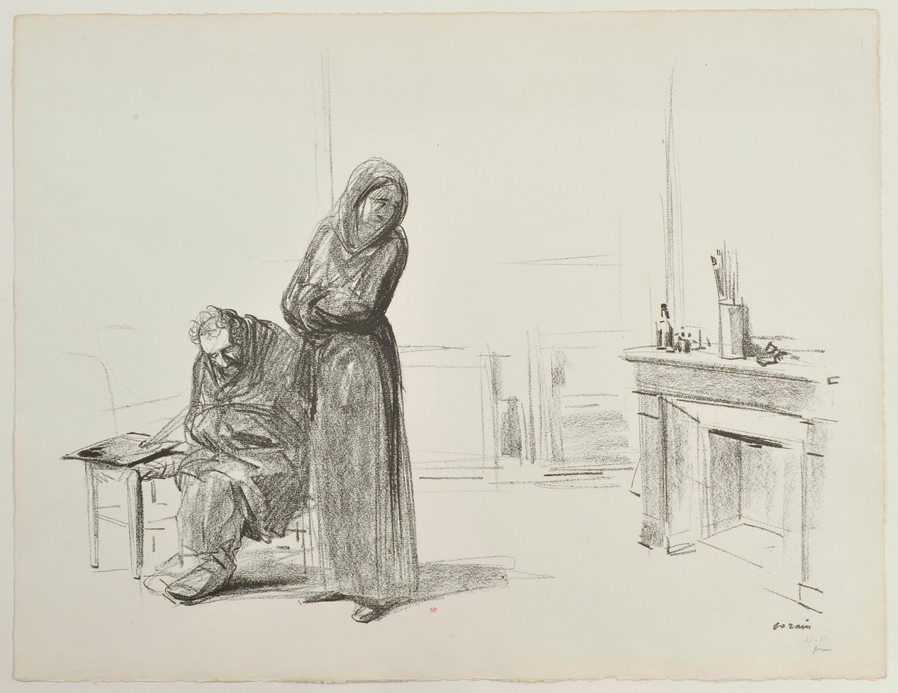 [Personages in een atelier] door Jean-Louis Forain