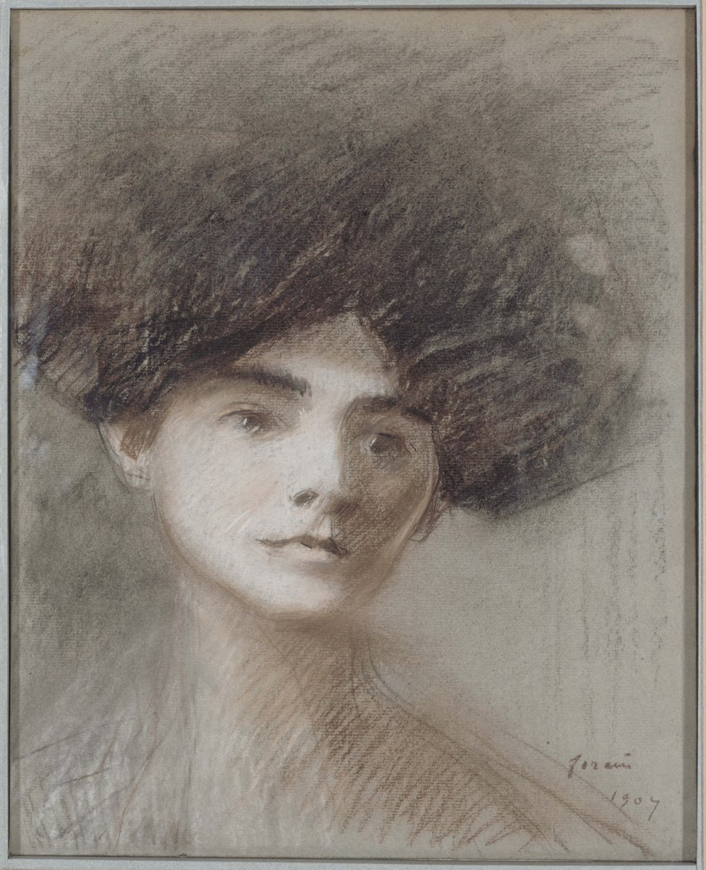 Portret van mevrouw Henri de Régnier, geboren Marie de Hérédia, 1907 door Jean-Louis Forain