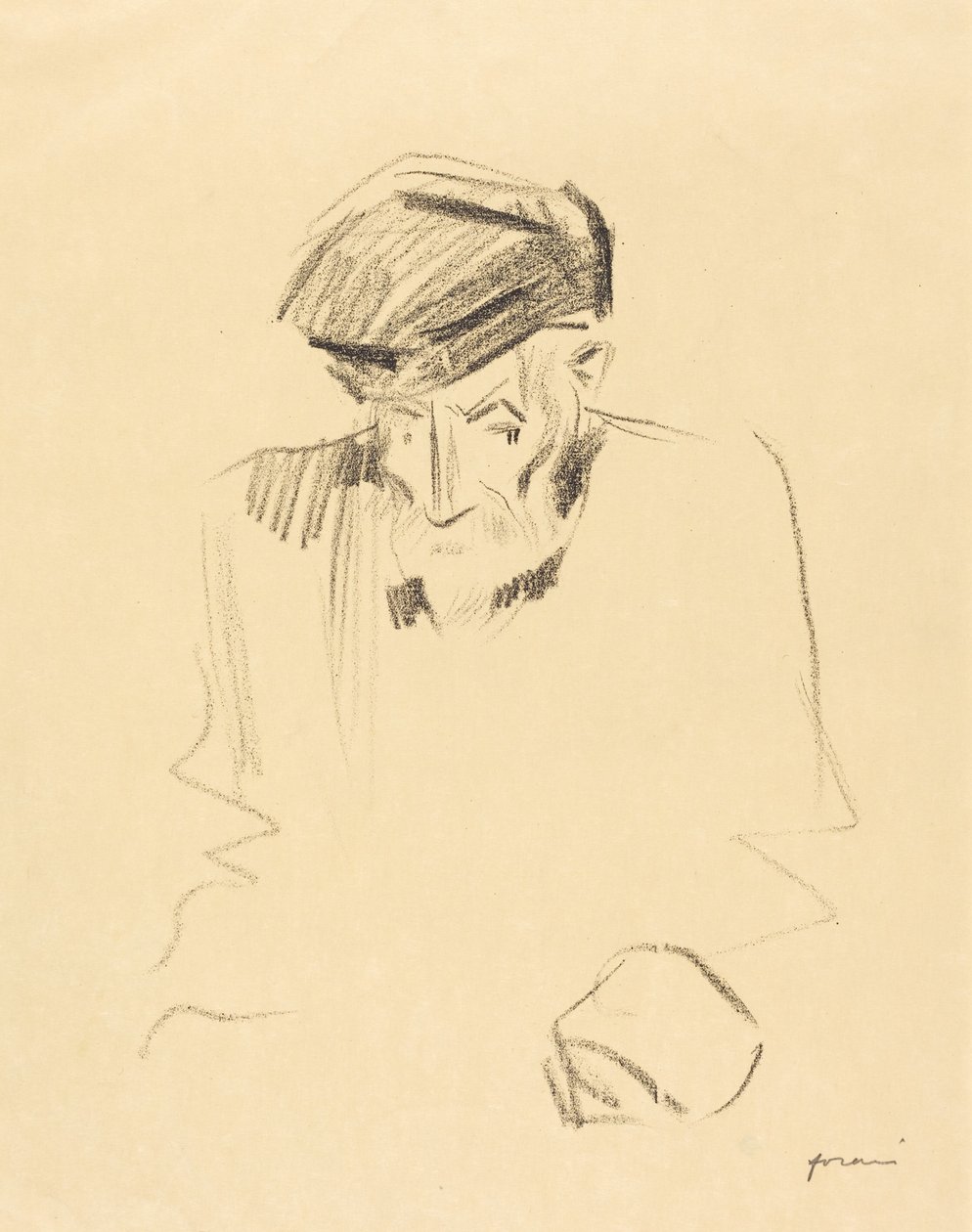 Portret van Renoir (tweede plaat) door Jean-Louis Forain