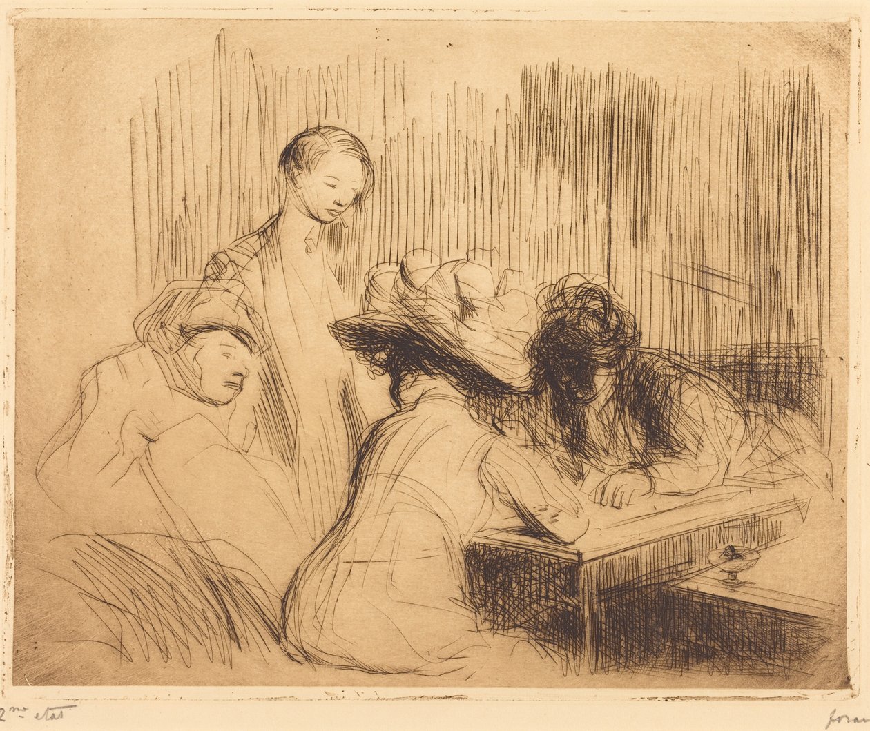Een kroeg in Montmartre door Jean-Louis Forain