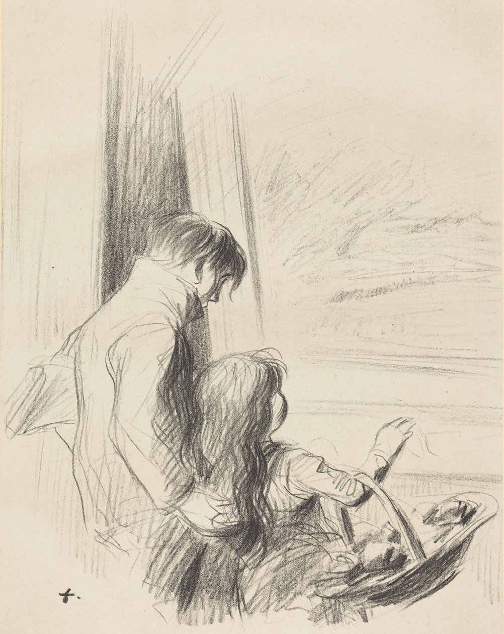 Een schilderij van papa! Eerste plaat door Jean-Louis Forain