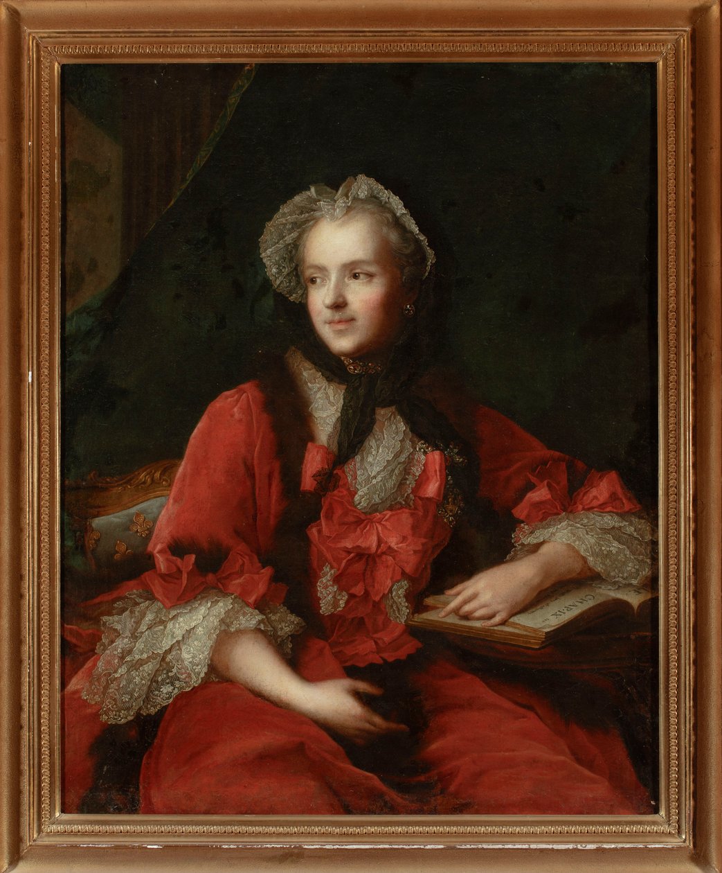 Portret van Maria Leszczyńska door Jean-Marc Nattier