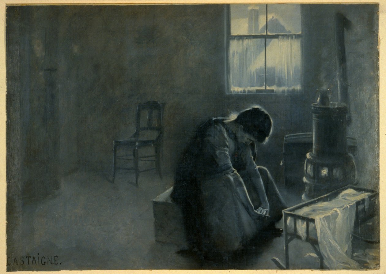 Het is een strenge winter geweest, uitgegeven 1893 door Jean Alexandre Michel Andre Castaigne
