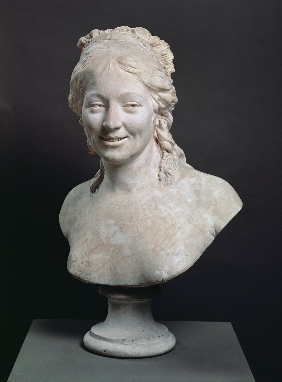 Portretbuste van Madame Houdon, de vrouw van de kunstenaar, 1786 door Jean Antoine Houdon