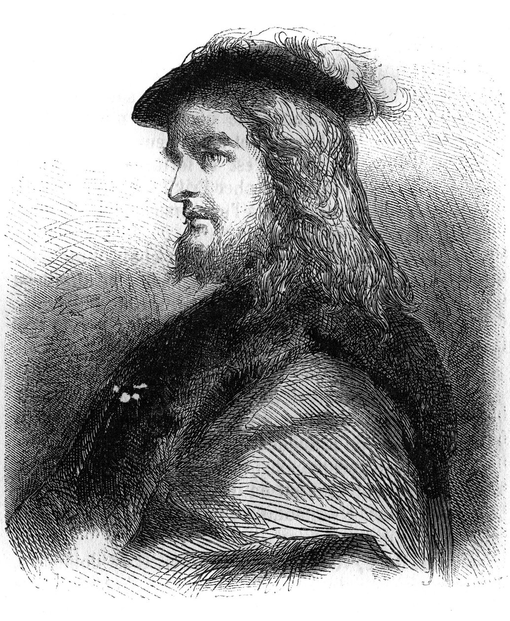 Portret van Gustaaf I Wasa (Gustav Vasa) door Jean Antoine Valentin Foulquier