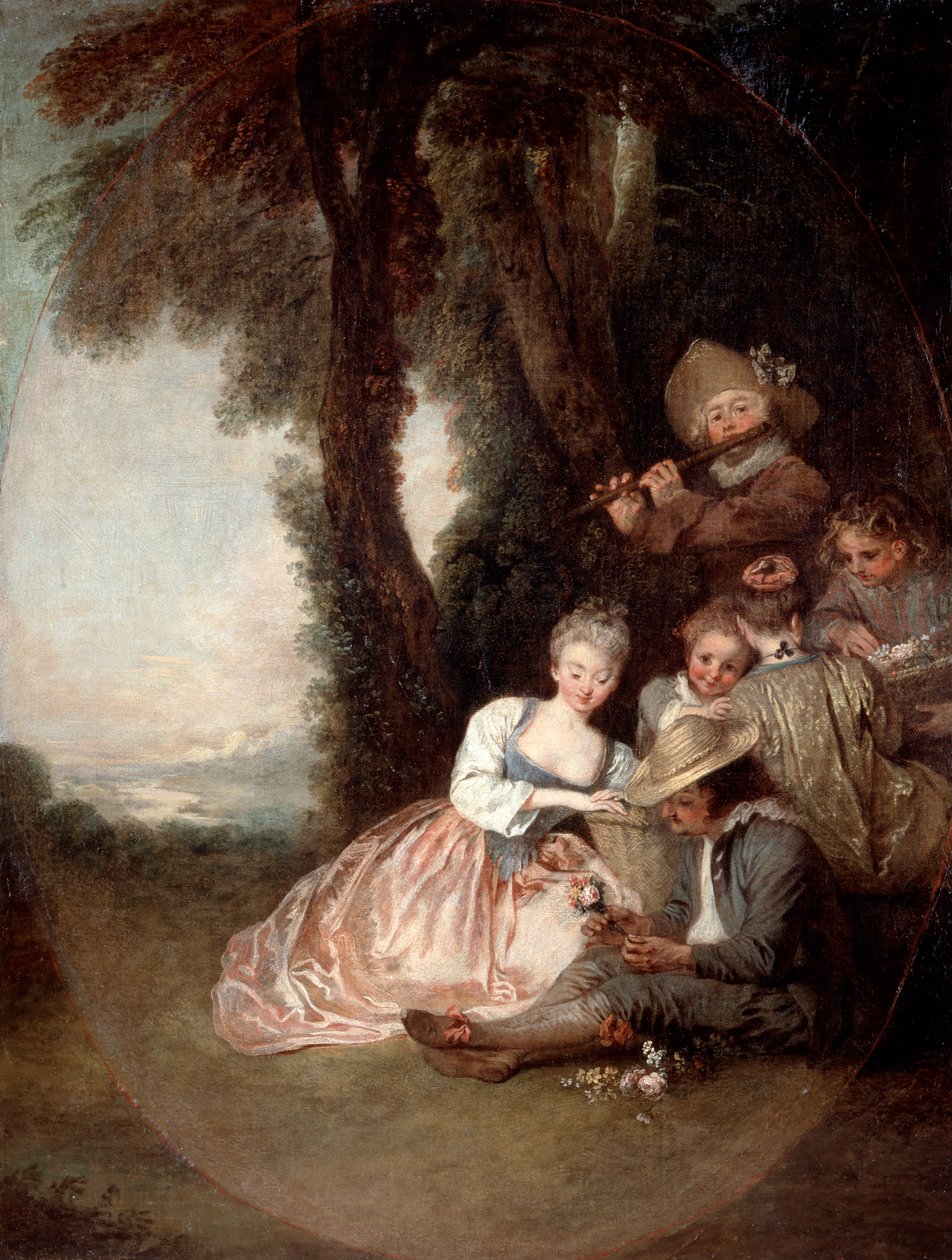 Champetre Concert door Jean Antoine Watteau