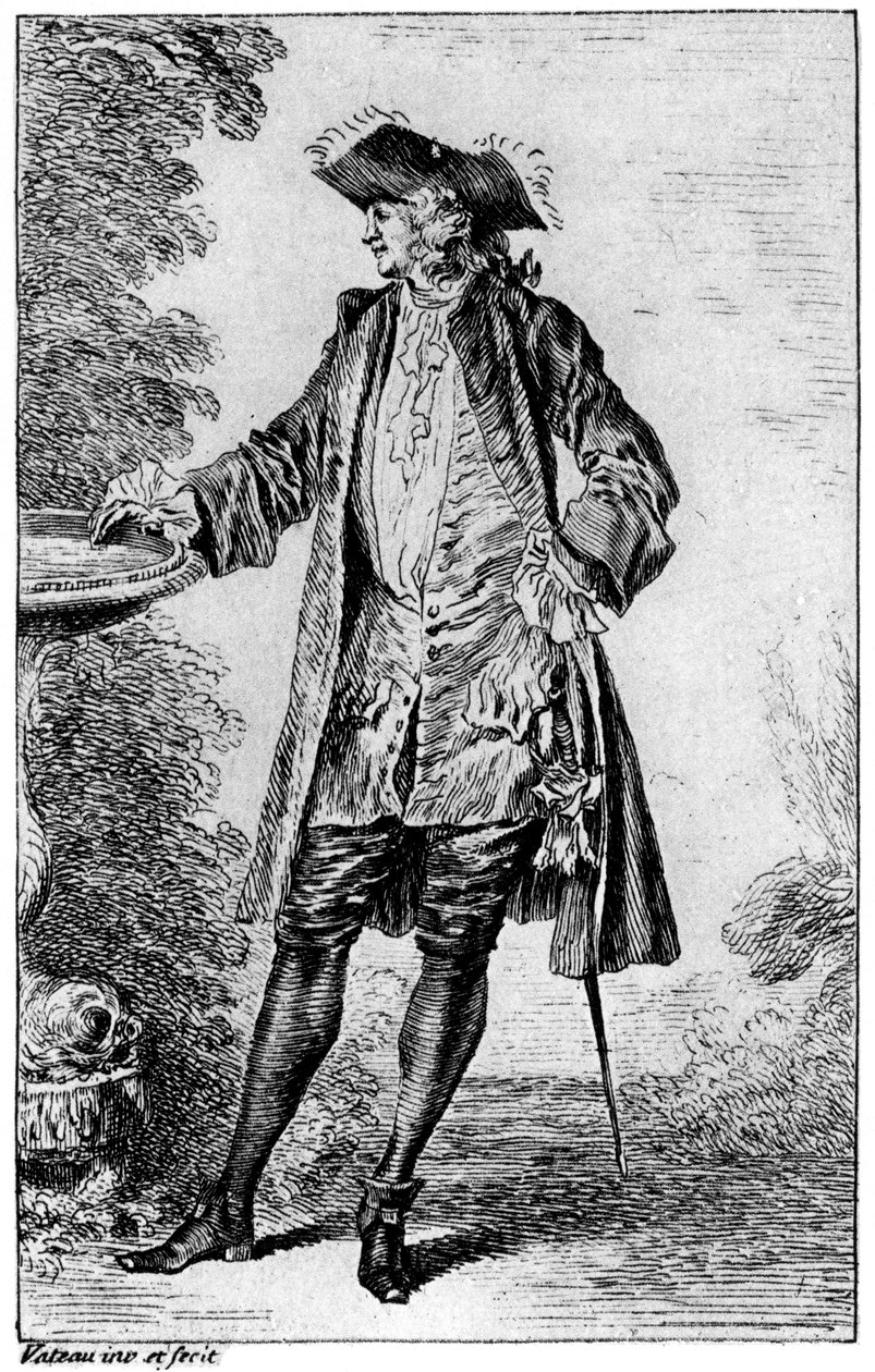 Beeld, ca. 1700-1720, 1924 door Jean Antoine Watteau