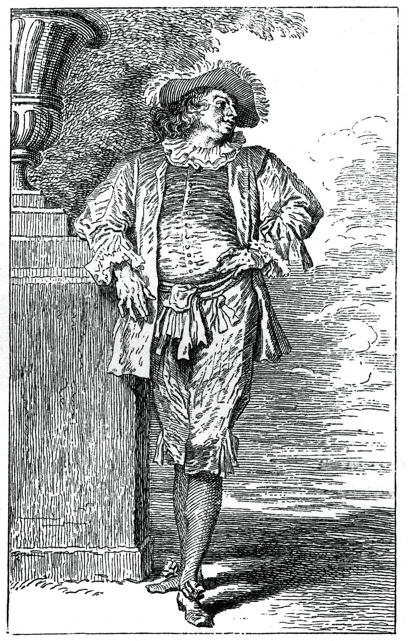 Boerenkostuum door Jean Antoine Watteau