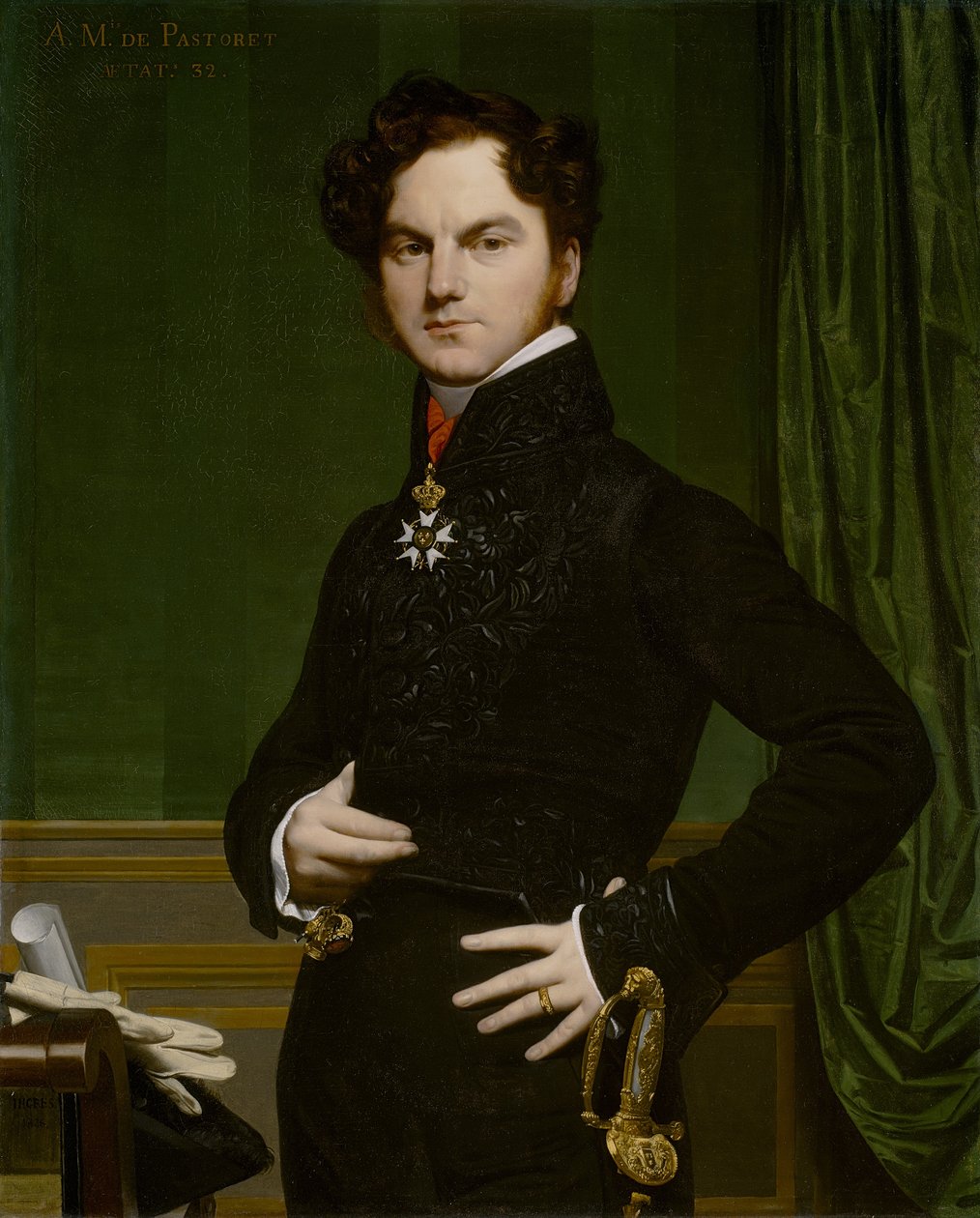Amédée-David, de Graaf van Pastoret, 1823-26 door Jean Auguste Dominique Ingres