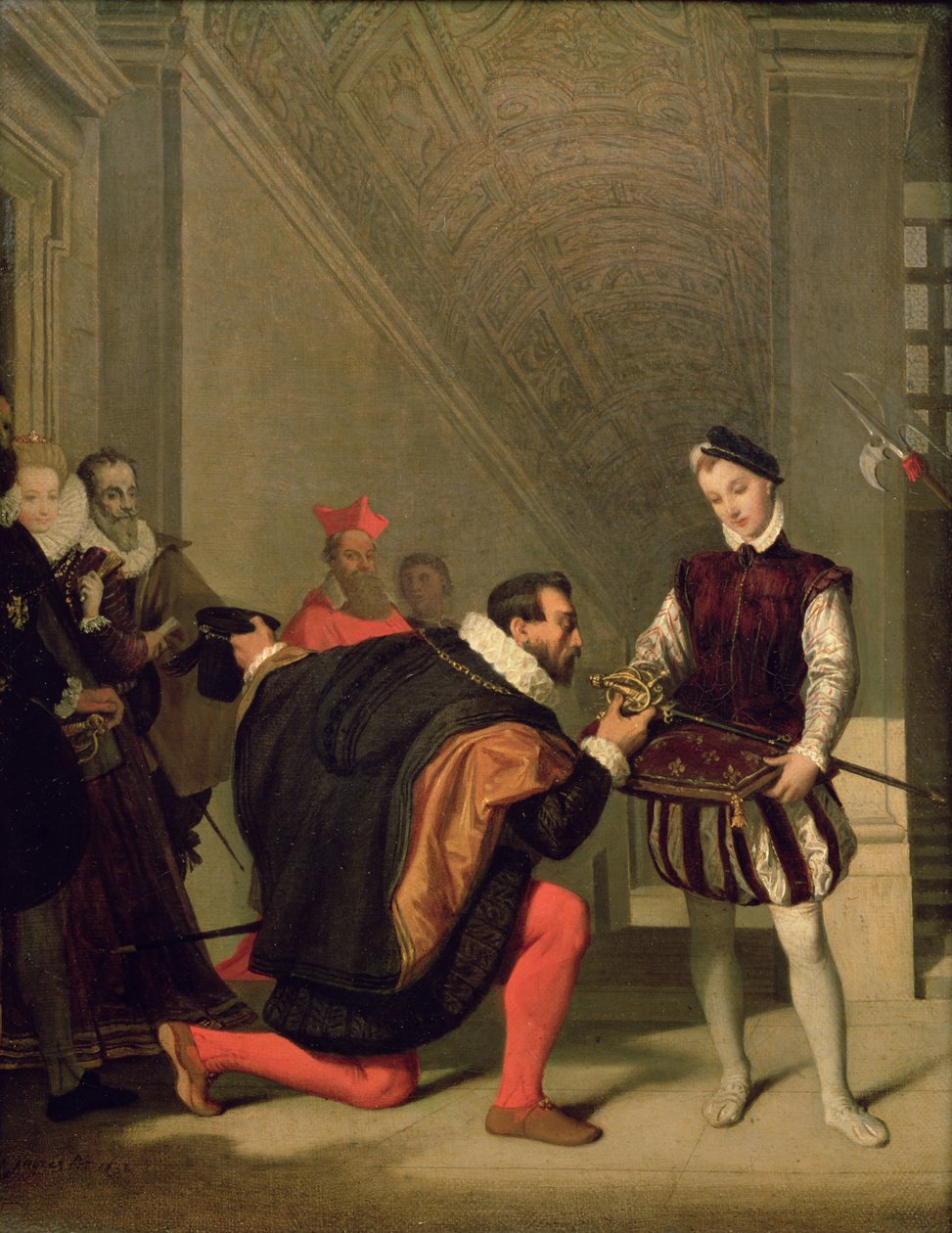 Don Pedro de Toledo kust het zwaard van Hendrik IV door Jean Auguste Dominique Ingres