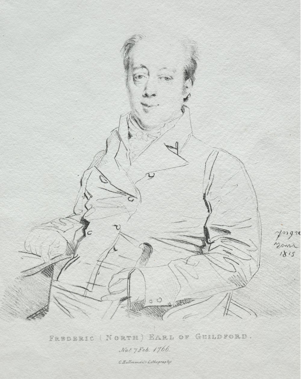 Frederic 5e Graaf van Guilford door Jean Auguste Dominique Ingres