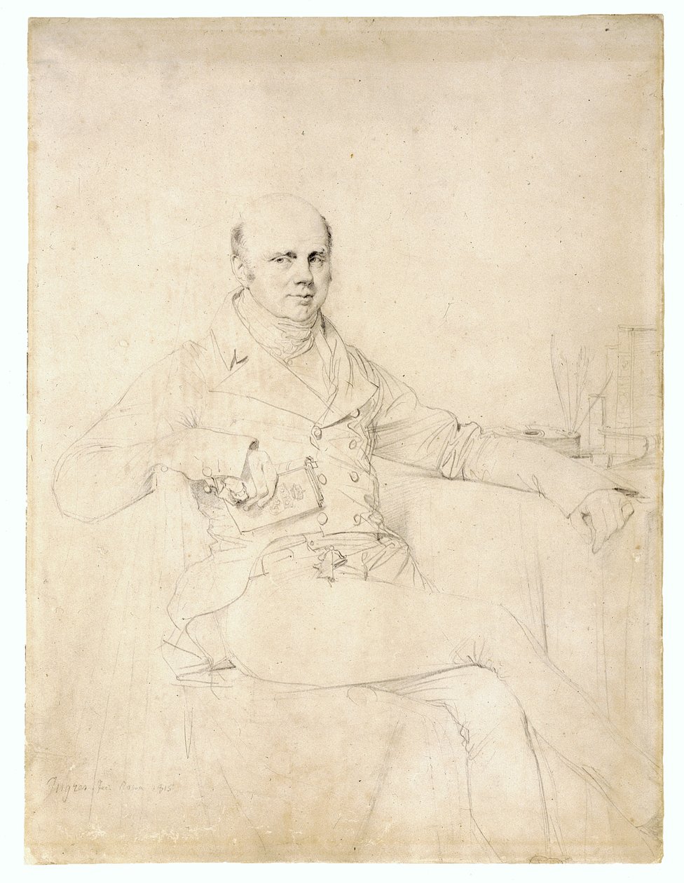 John Russell, zesde hertog van Bedford door Jean Auguste Dominique Ingres