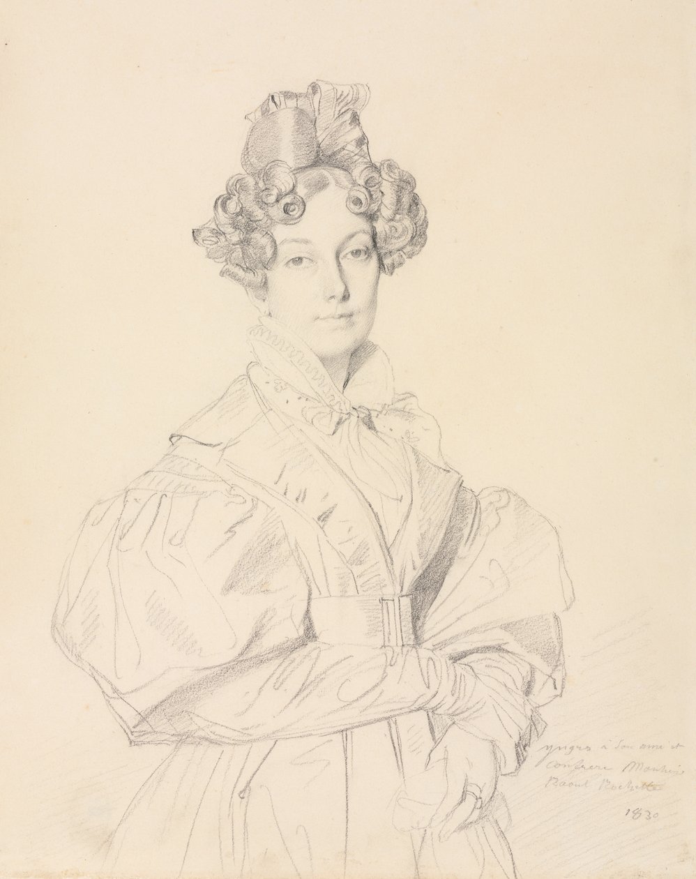 Madame Désiré Raoul-Rochette door Jean Auguste Dominique Ingres