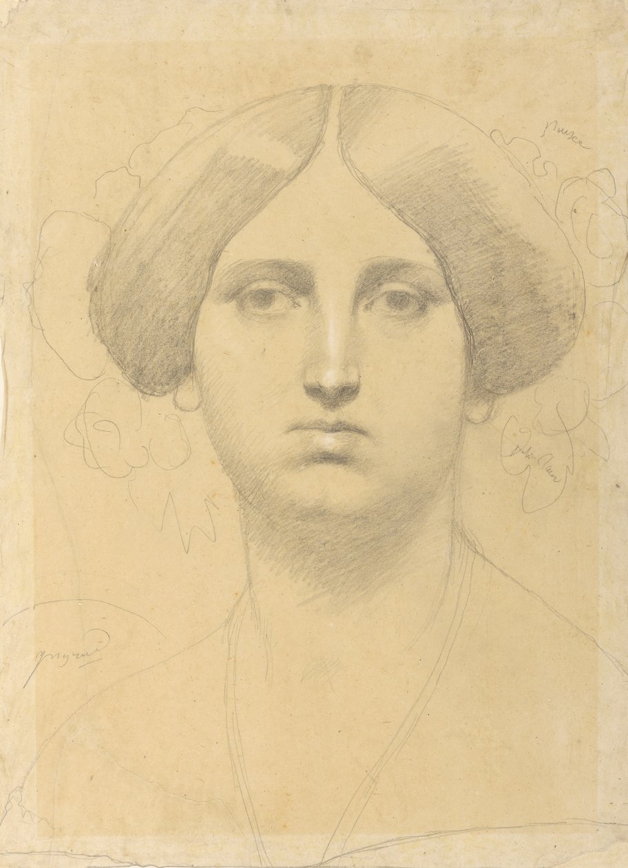 Mevrouw Moitessier door Jean Auguste Dominique Ingres