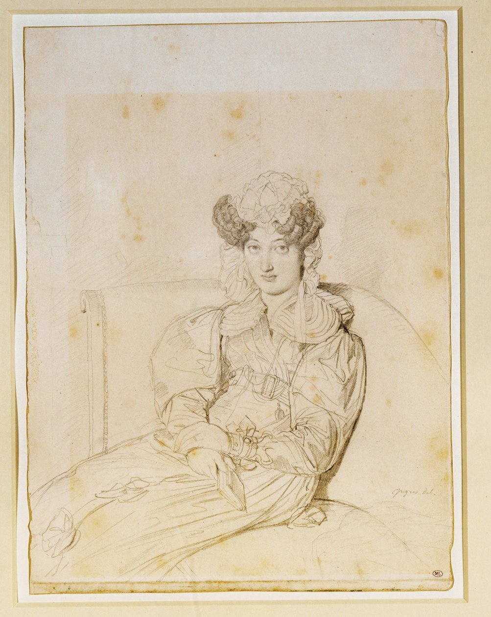 Marie Marcotte de Sainte Marie, schoonzus van Marcotte ... door Jean Auguste Dominique Ingres
