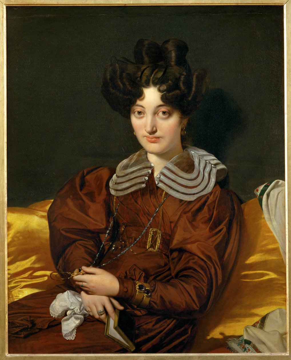 Mme. Marcotte de Sainte-Marie Geschilderd 1826, Salon 1827 ... door Jean Auguste Dominique Ingres