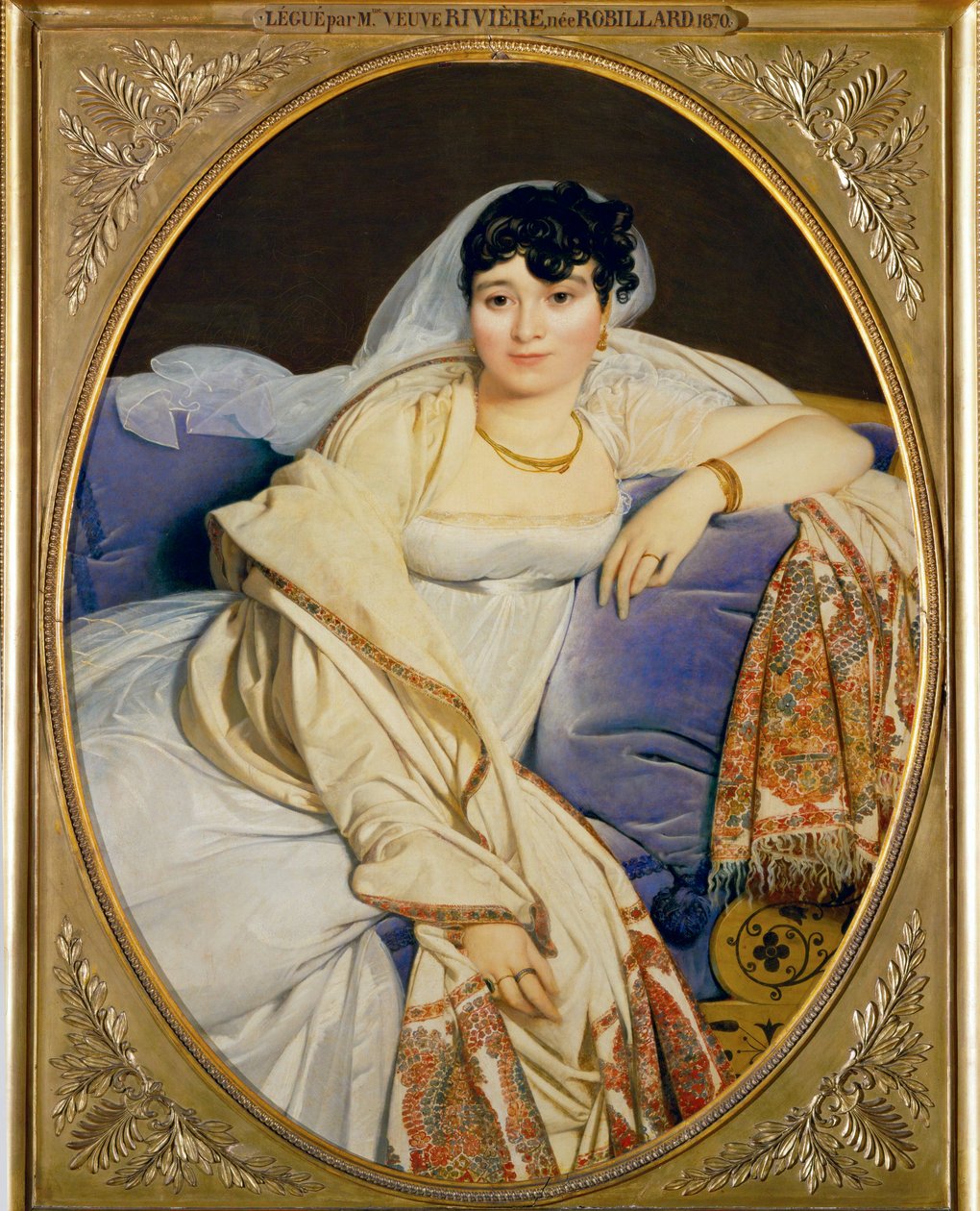 Mme. Riviere, geboren Marie Francoise Jacquette Bibiane Blot ... door Jean Auguste Dominique Ingres