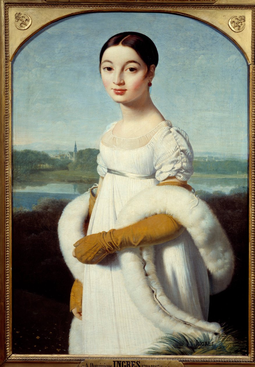 Portret van Mademoiselle Caroline Riviere door Jean Auguste Dominique Ingres