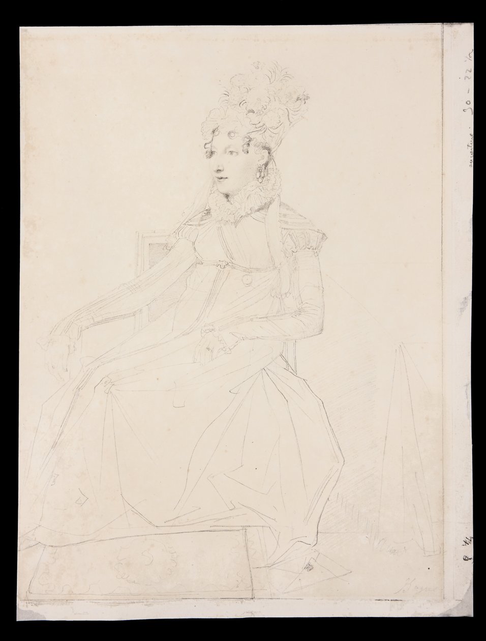Portret van Koningin Caroline Murat door Jean Auguste Dominique Ingres
