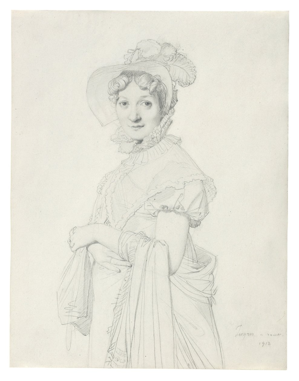 Portret van een jonge vrouw door Jean Auguste Dominique Ingres