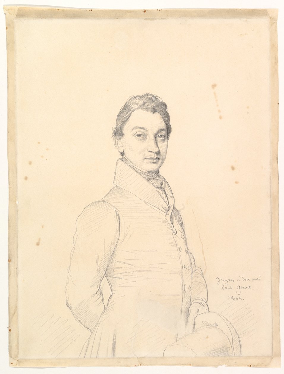 De advocaat Paul Grand door Jean Auguste Dominique Ingres