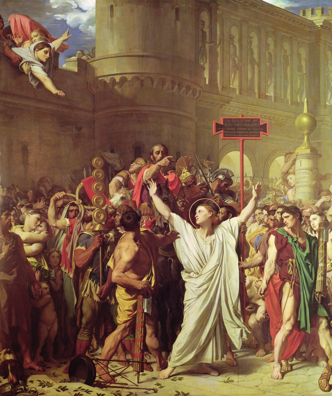 Het martelaarschap van St. Symphorien, 1834 door Jean Auguste Dominique Ingres