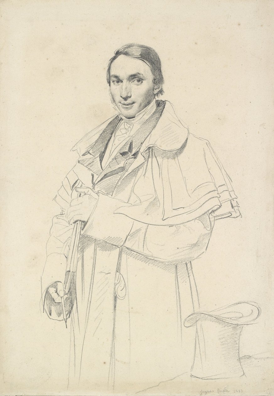 Driekwart-lengte Portret van Jean-Francois-Antoine Forest door Jean Auguste Dominique Ingres