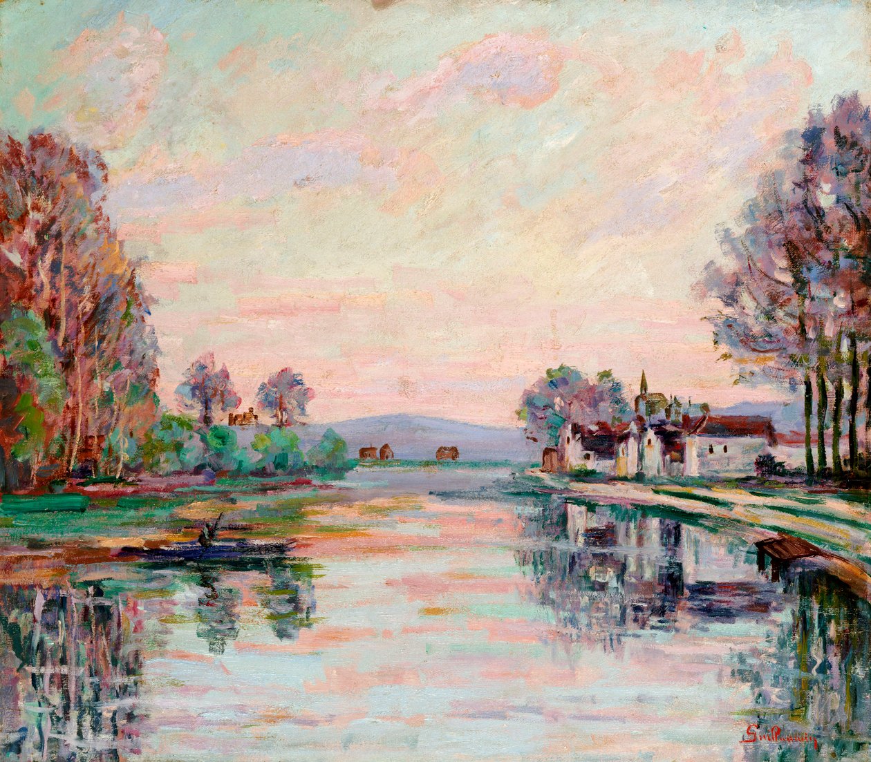De Seine bij Samois door Jean Baptiste Armand Guillaumin