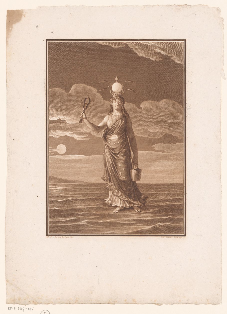 Isis, de godin met de duizend namen, of de natuur gepersonifieerd door Jean Baptiste Blaise Simonet