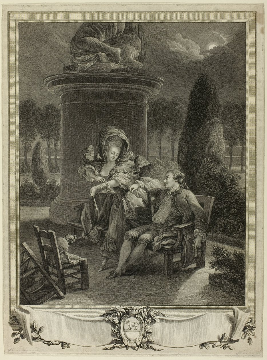 De avond van de Thuilerieën door Jean Baptiste Blaise Simonet