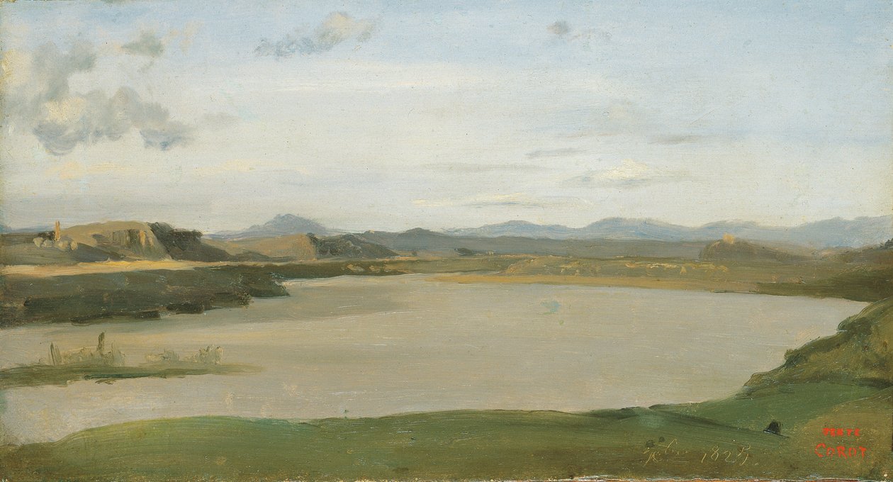 Acqua Acetosa door Jean Baptiste Camille Corot