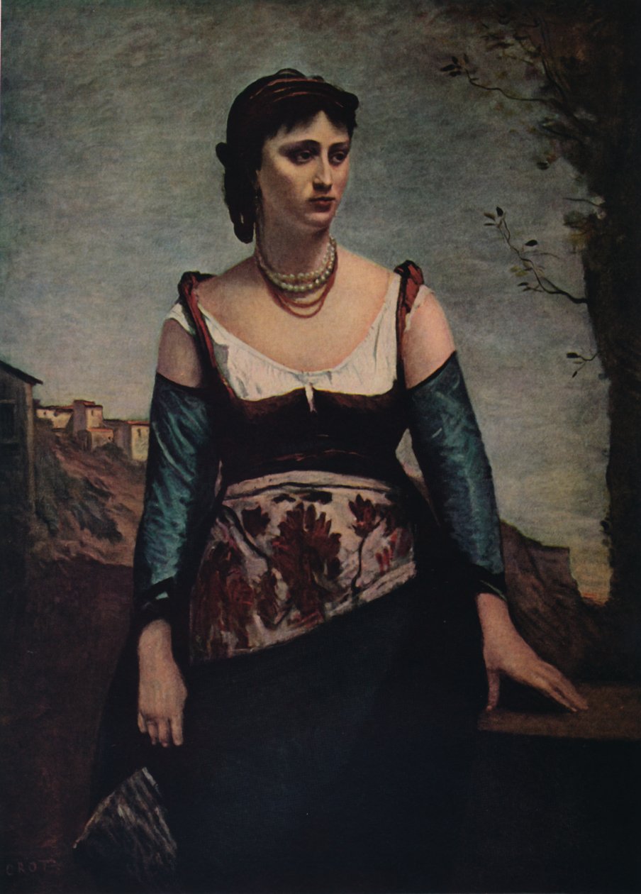 Agostina, 1866 door Jean Baptiste Camille Corot