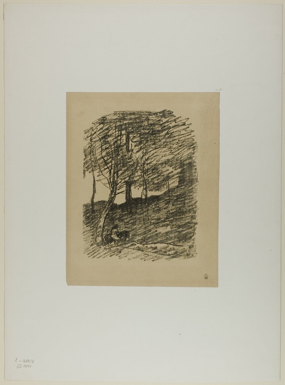 Onder de bomen door Jean Baptiste Camille Corot