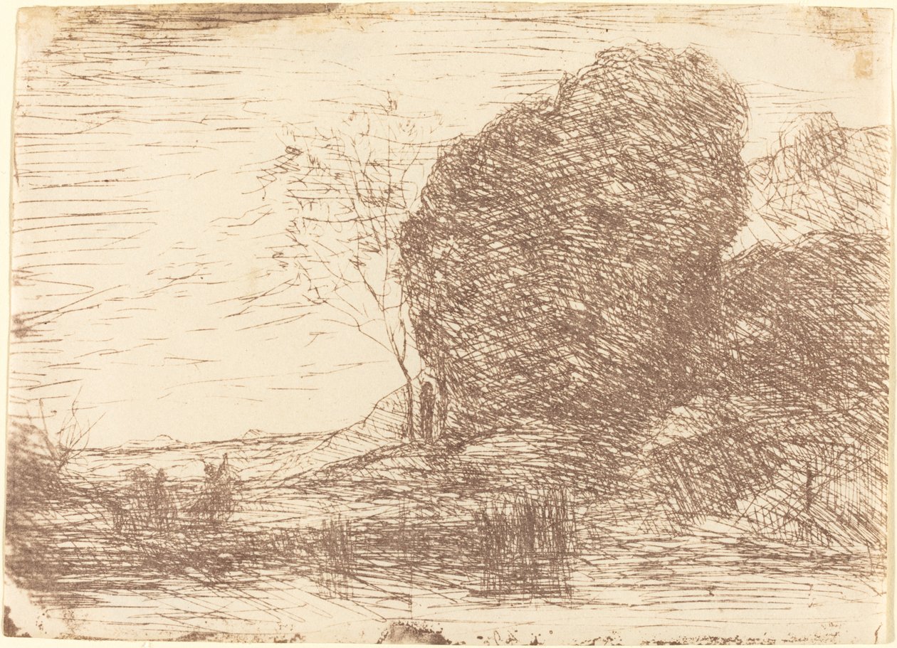Feest van Pan door Jean Baptiste Camille Corot