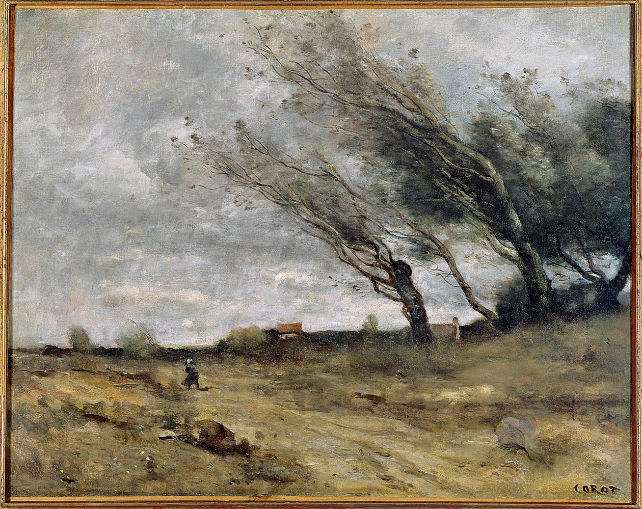 Storm door Jean Baptiste Camille Corot