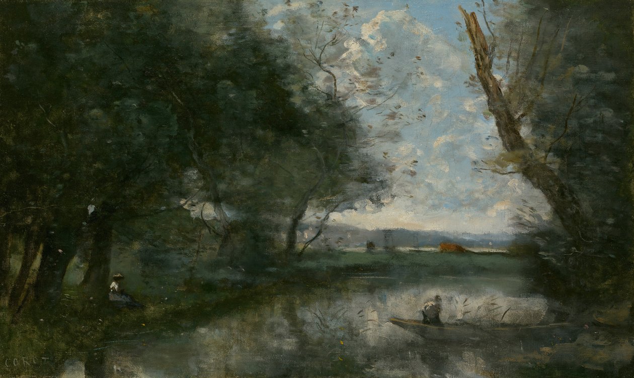 Landschap, 186570 door Jean Baptiste Camille Corot