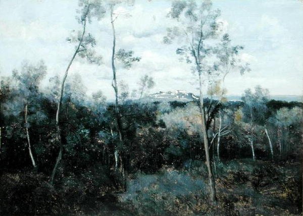 Le Mont Valerian door Jean Baptiste Camille Corot