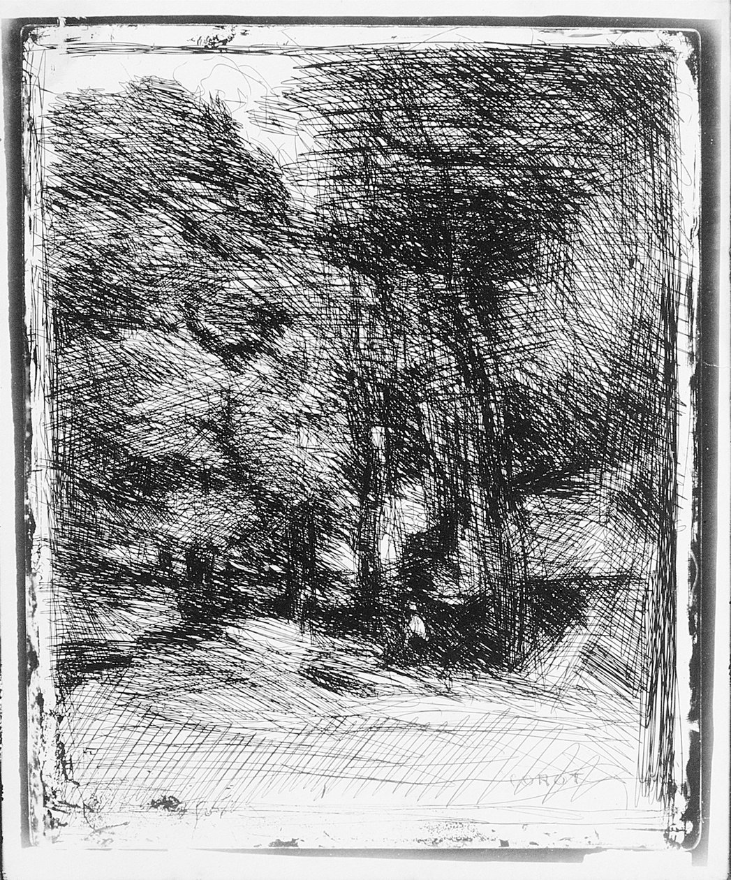 Herinnering aan Bas Brhaut, 1858 door Jean Baptiste Camille Corot