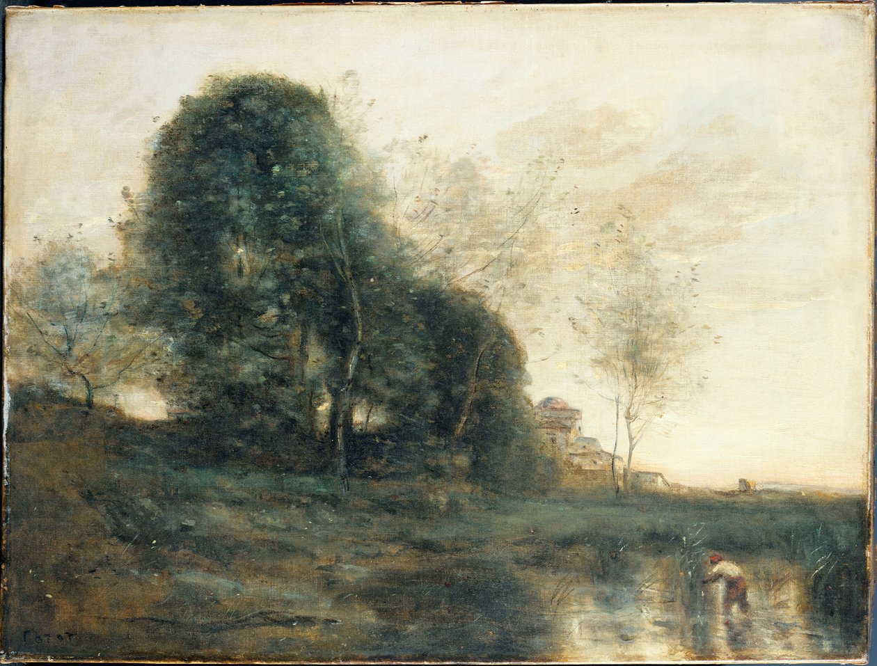 Herinnering aan Italië, ca. 1868-70 door Jean Baptiste Camille Corot