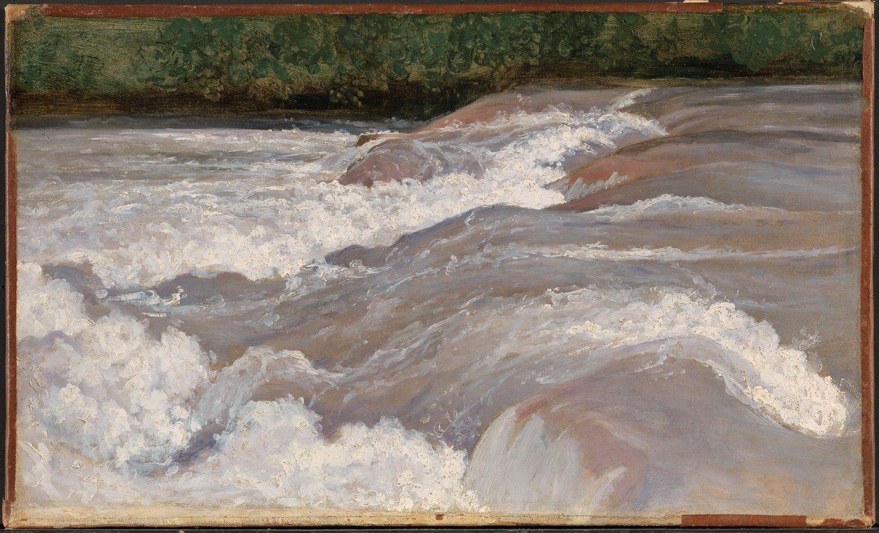 Noors Bokmål:  Elvestryk, Velino De Velino Boven de Cascade van Terni door Jean Baptiste Camille Corot